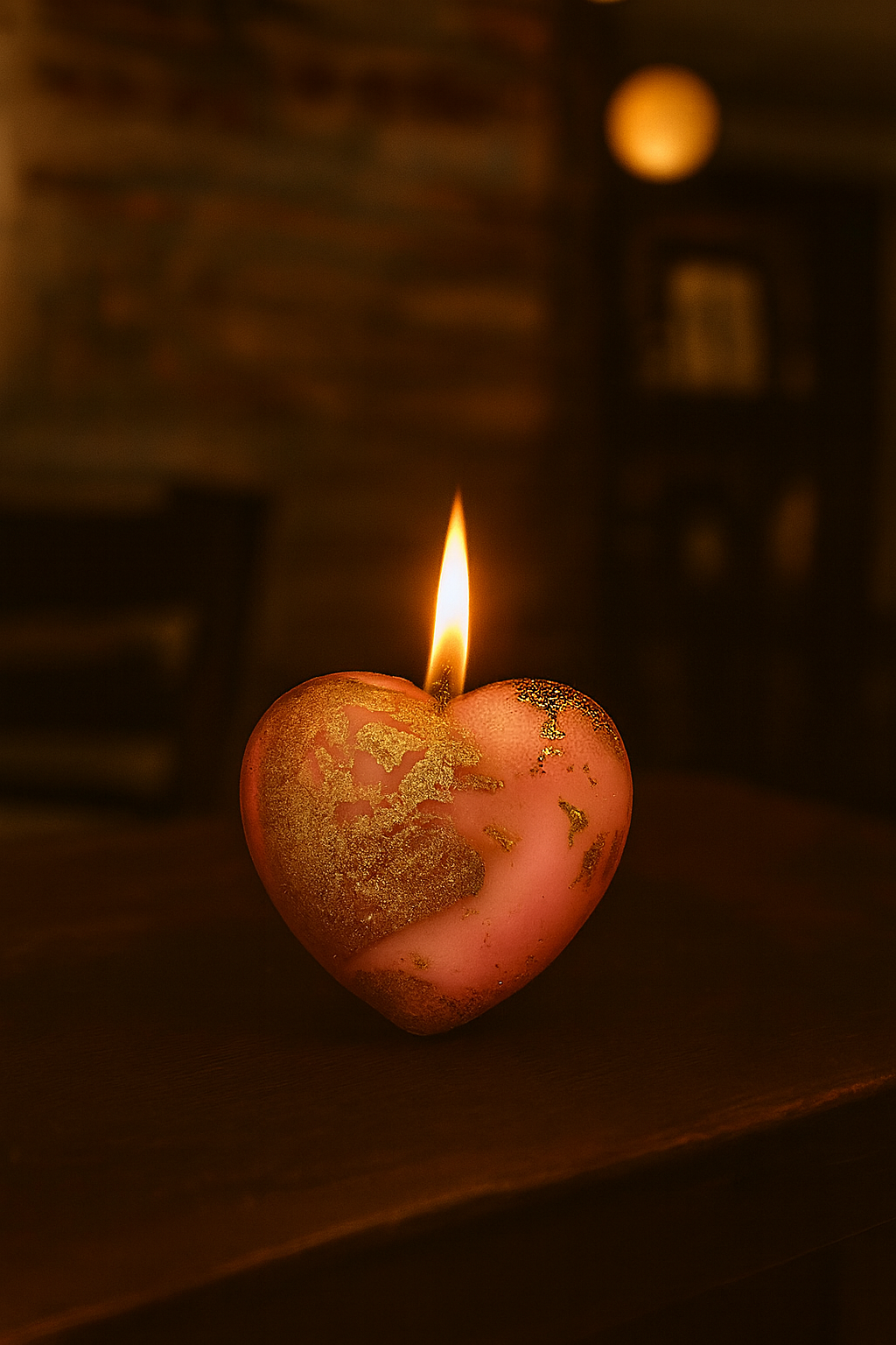 Gilded Love Candle