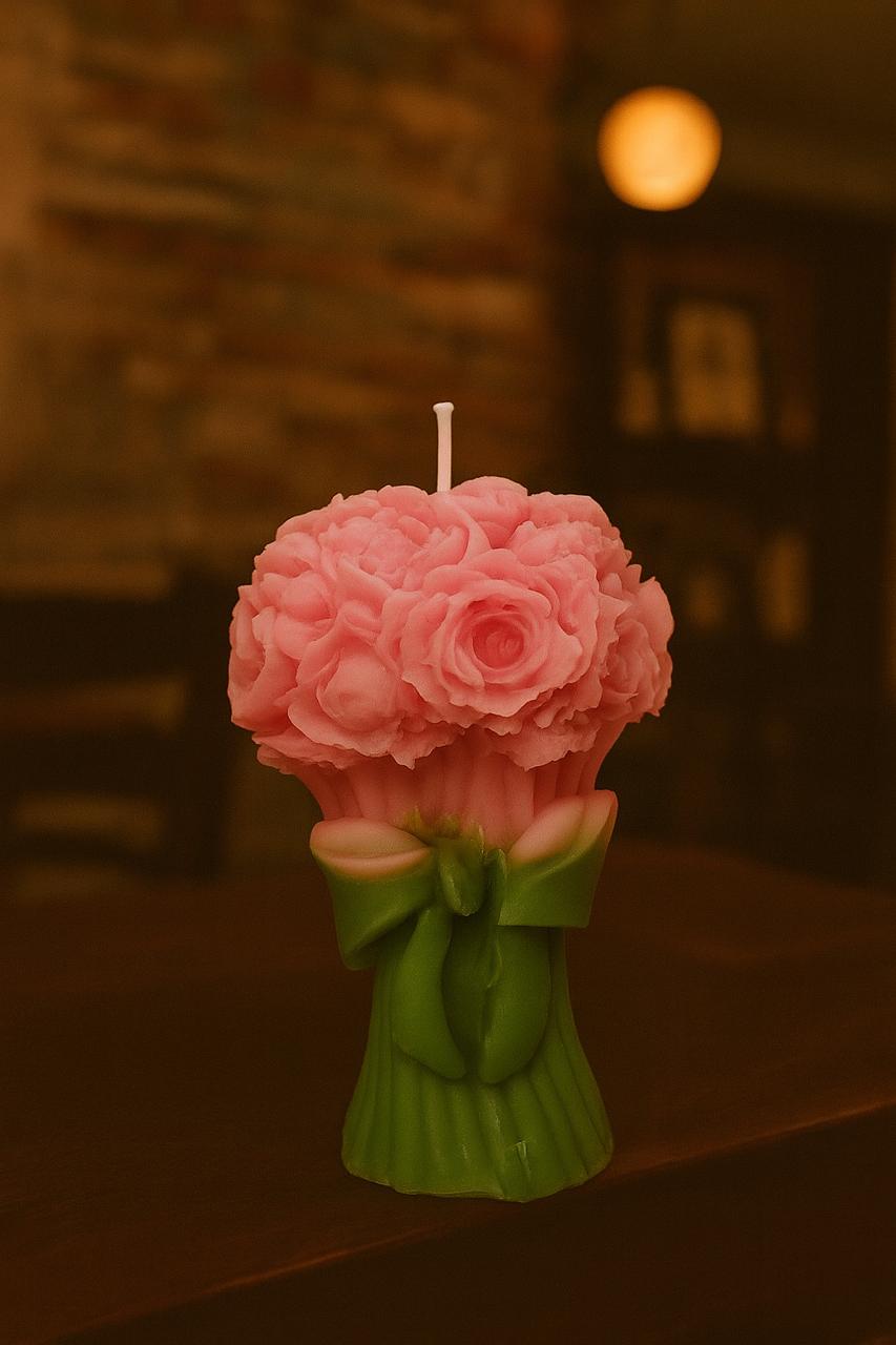 Rose Bouquet Candle thumbnail 2